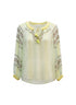 Blink London · Beaded Viscose Sheer Top · XSmall · MintMulti