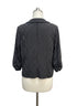 GNW · Polka-dot w/ ruched sleeves · Large · BlkWhite