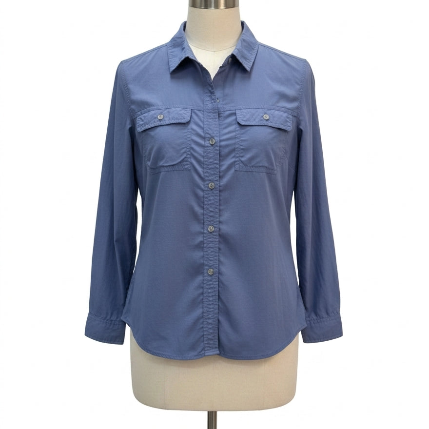 Eddie Bauer · Roll Tab Sleeve · Medium · Ocean