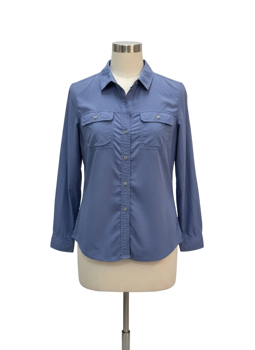 Eddie Bauer · Roll Tab Sleeve · Medium · Ocean