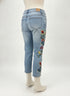 Sandpiper · Skinny Jeans with Floral Embroidery · 4P · DenimMulti