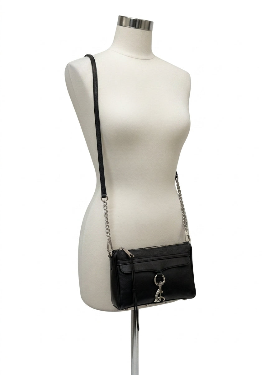 Rebecca Minkoff · Mini MAC Silvertone Hardware · Crossbody · Black