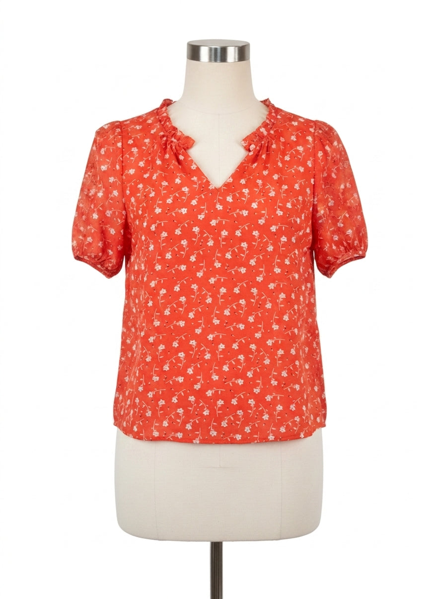 Talbots · Blouse · Xlarge P · PoppyWhite Floral