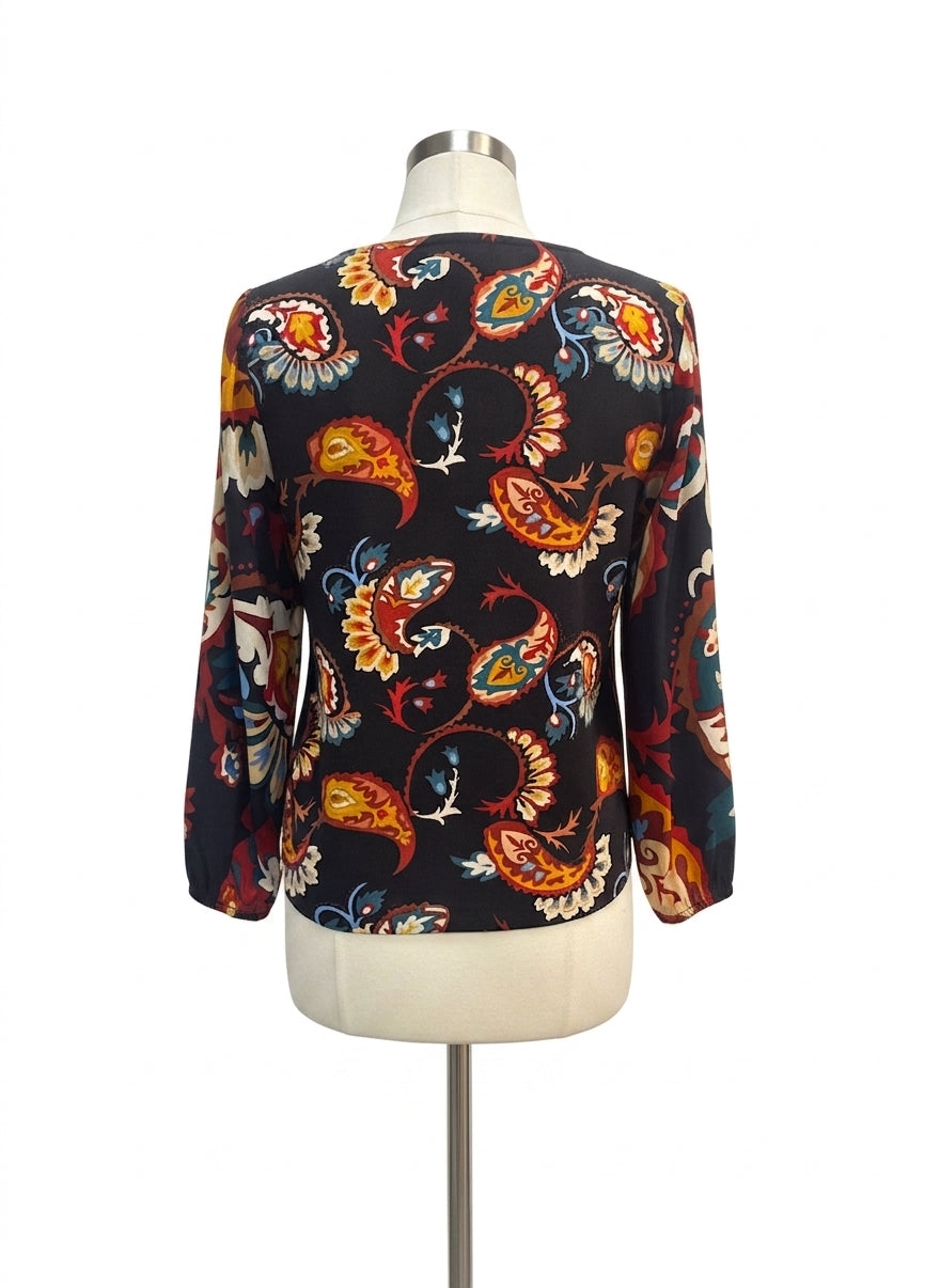 Chico's · Blouse · 8 · BlackBurgundy