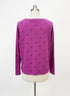J. Jill · Polka-Dots LongSleeve Top · Medium Tall · BerryBlue