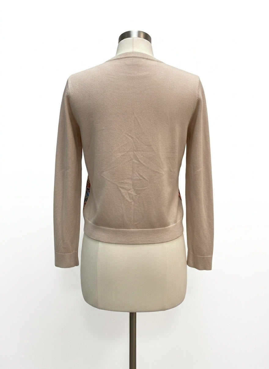 Sioni · Sweater · Medium · Beige Multi Paisley