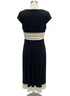Jones NY · Cap Sleeve Dress · 8 · Black/White
