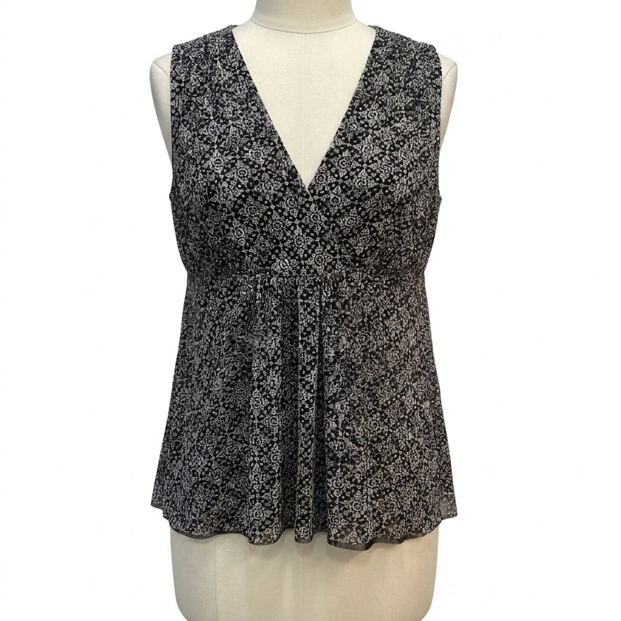 Michael Kors · peplum top · 1X · Black, Cream