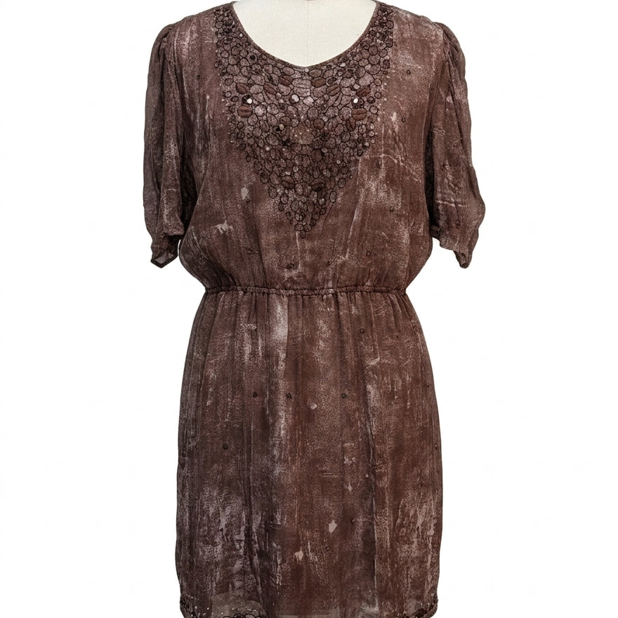Anthropologie · Blue Tassel · Medium · Brown