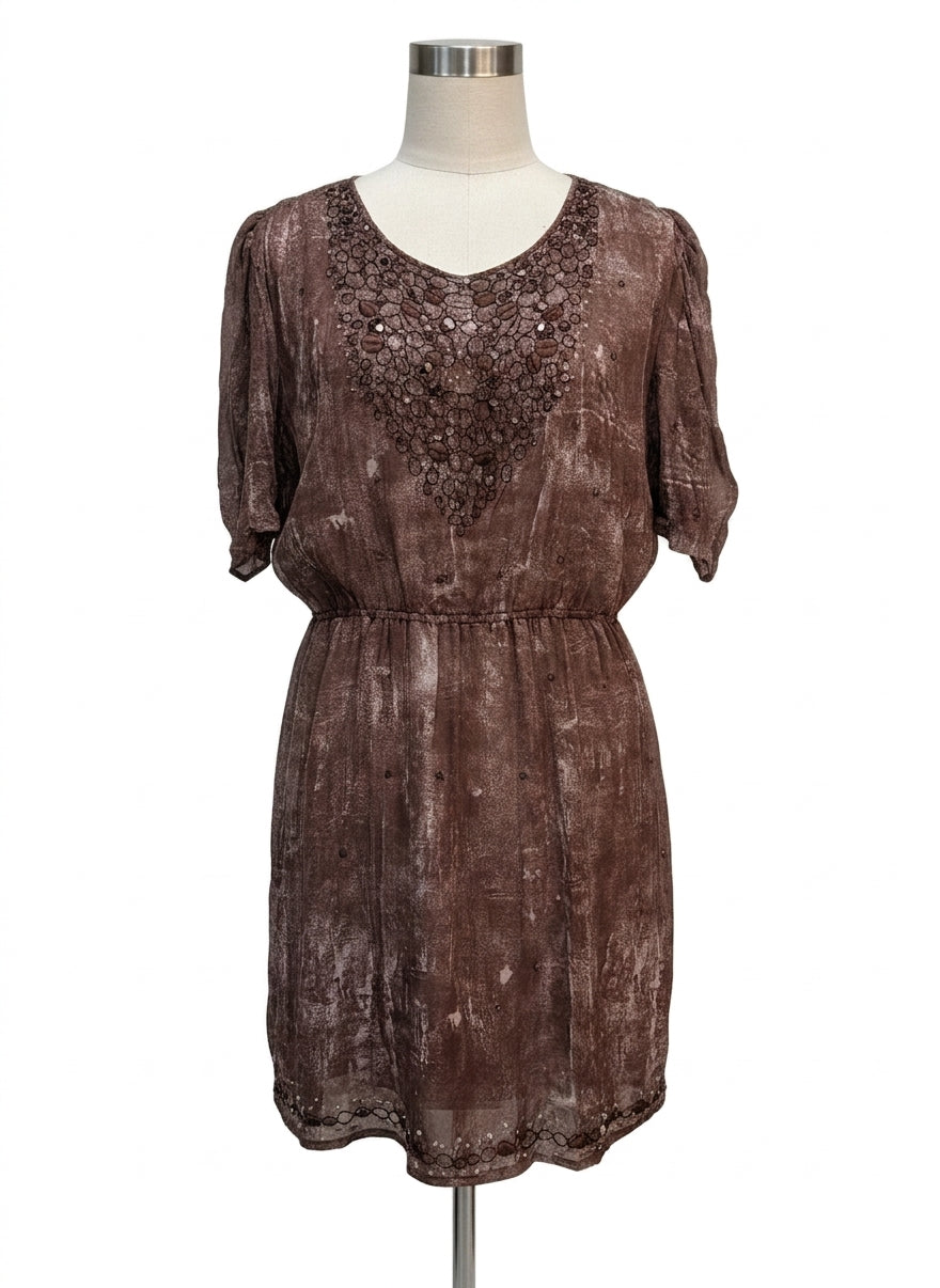 Anthropologie · Blue Tassel · Medium · Brown