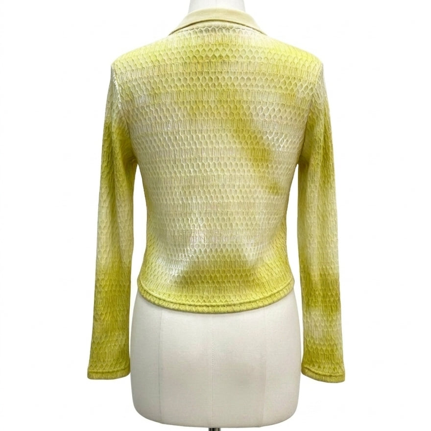 Anthropologie · Chartreuse Textured · Small · Chartreuse