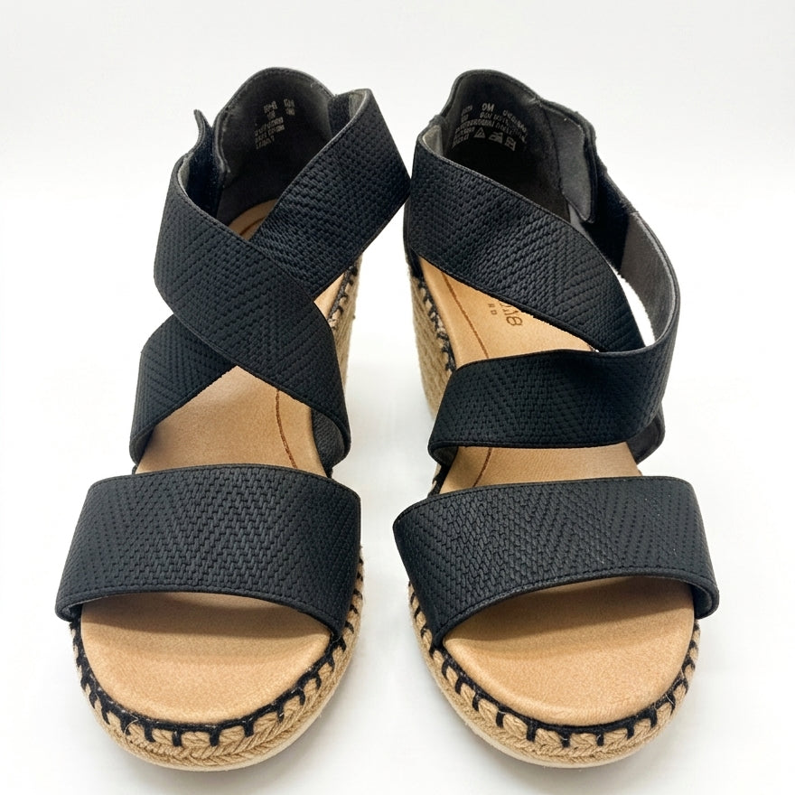 Dr. Scholl's · Vacay wedge · 9 · Black/Tan