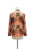 Nicole Miller · Long Sleeve Palm Tree Print Shirt · Medium · ApricotMulti