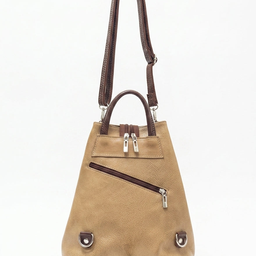 Vera Pelle · Handbag · Backpack · TanBrown