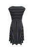 Suzanne Betro · Sleeveless Dress · XLarge · BlackWhite Striped
