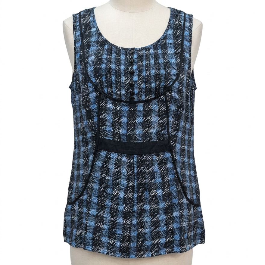 Odille · Blouse · 8 · Blue Black