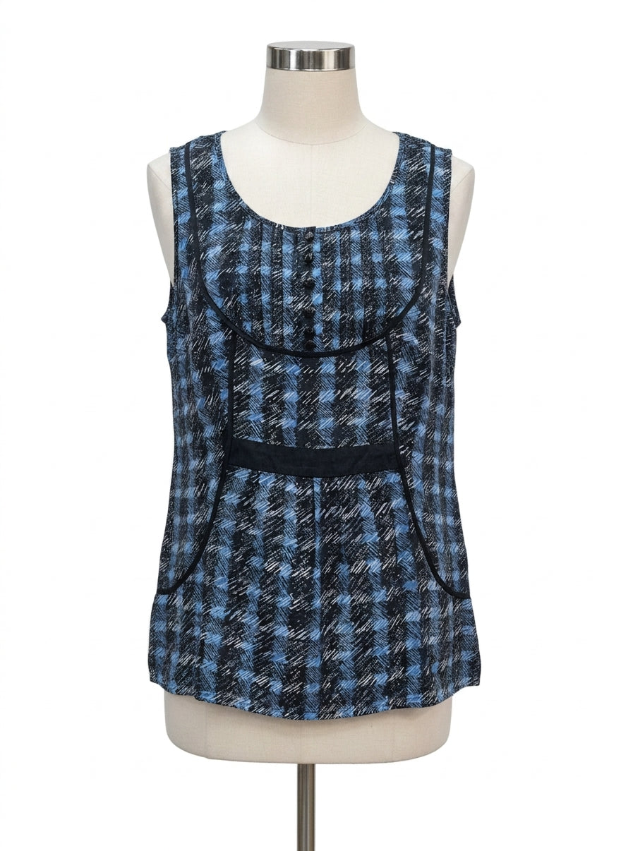 Odille · Blouse · 8 · Blue Black