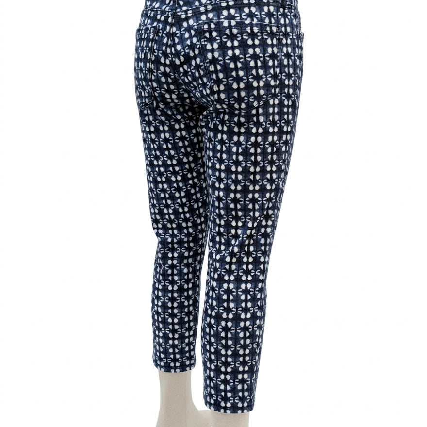 Charter Club · Straight Leg Pants Faux Tie-dye · 6 · NavyWhite
