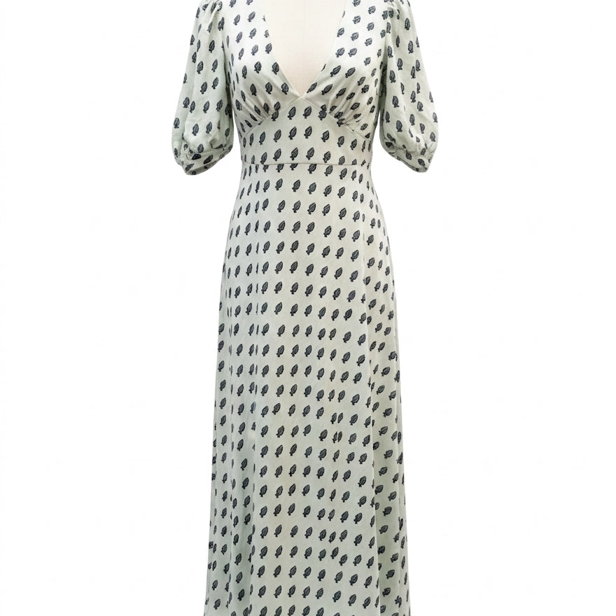 Banana Republic · Pistachio Paisley Print Maxi Dress · 8 · Pistachio