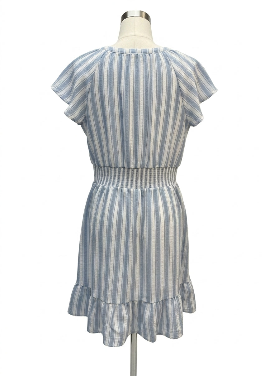 Maurices · Cap Sleeve Dress · XSmall · Blue/White