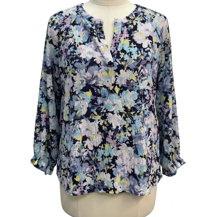 Counterparts · Blouse · XLarge · BluePurp Floral
