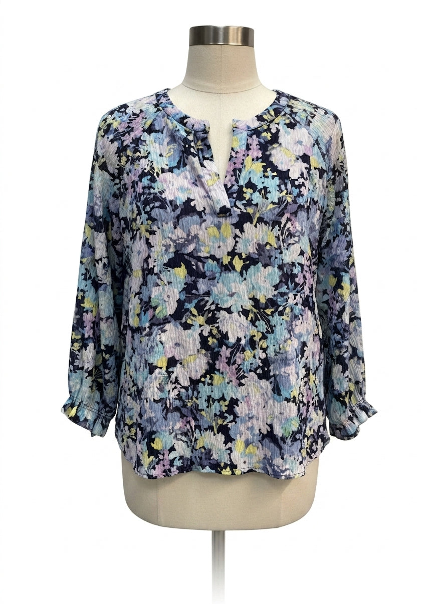 Counterparts · Blouse · XLarge · BluePurp Floral