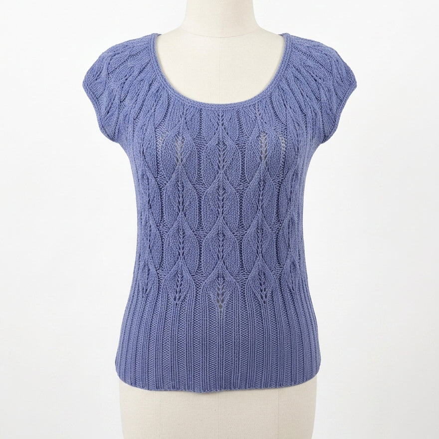 Moth · Cap Sleeve Top · Medium · Periwinkle