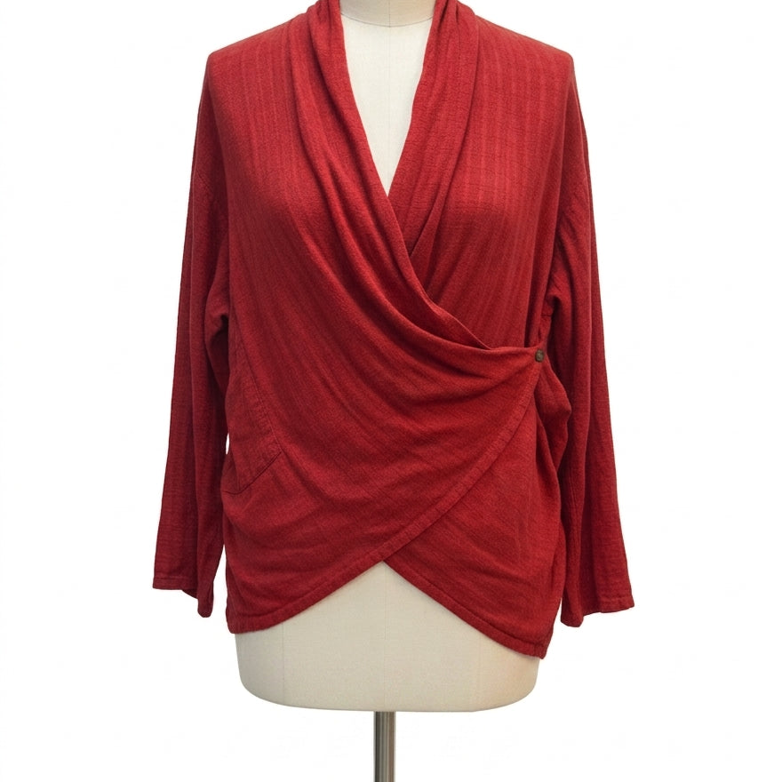 Yasuko Kurisaka · Blouse · XL-1X · Rust