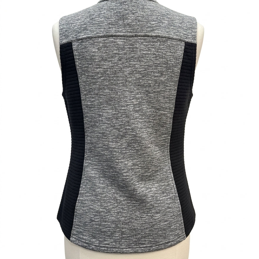 Tek Gear · Zip Up Vest · Large · GrayBlack