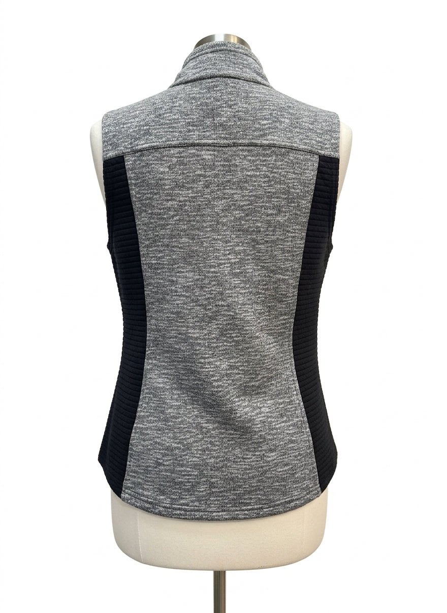 Tek Gear · Zip Up Vest · Large · GrayBlack
