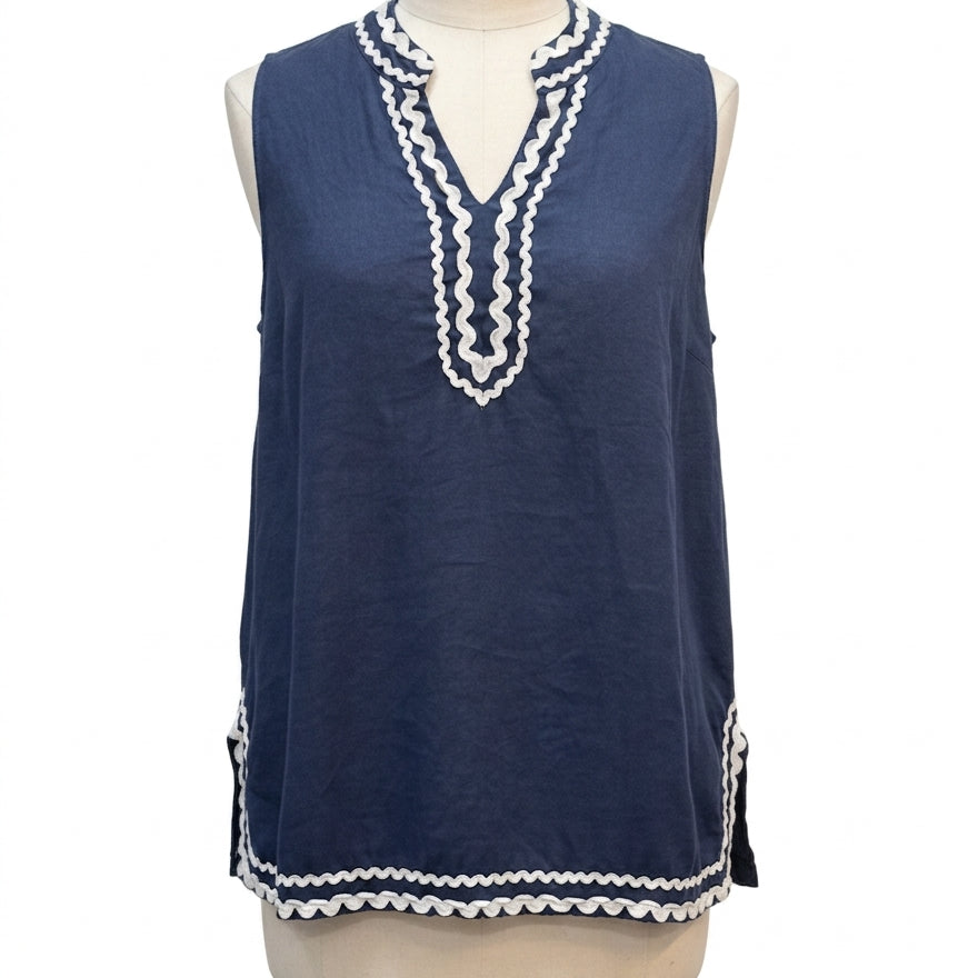 Charter Club · Dress · 2X · Navy/White