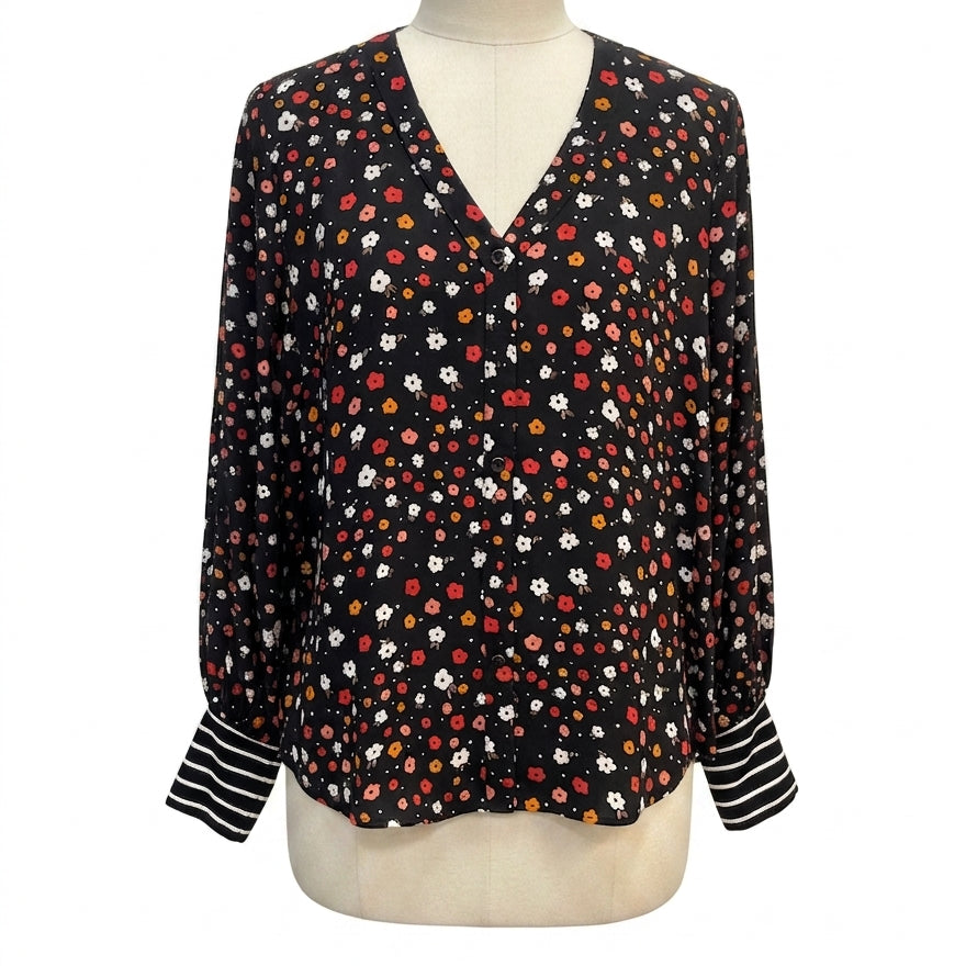CAbi · Cheerful Blouse · Medium · Black