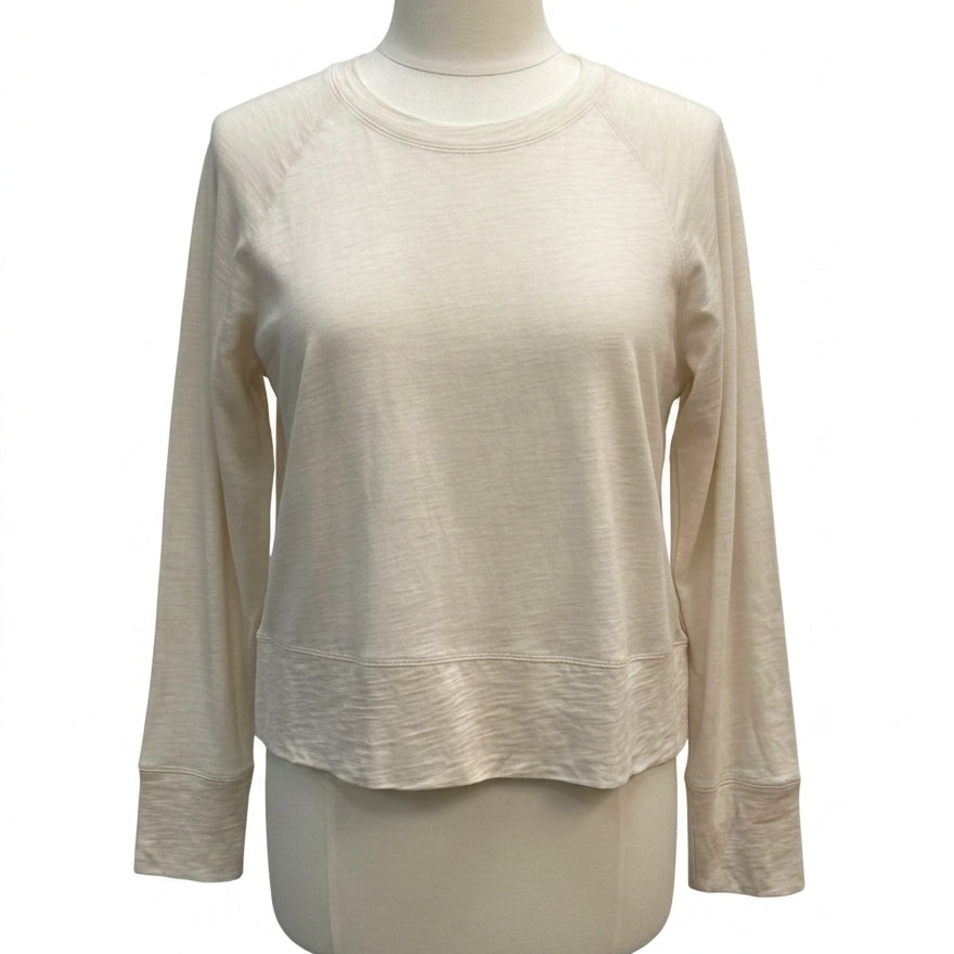 Athleta · Classic Slub Top · Large · Cream