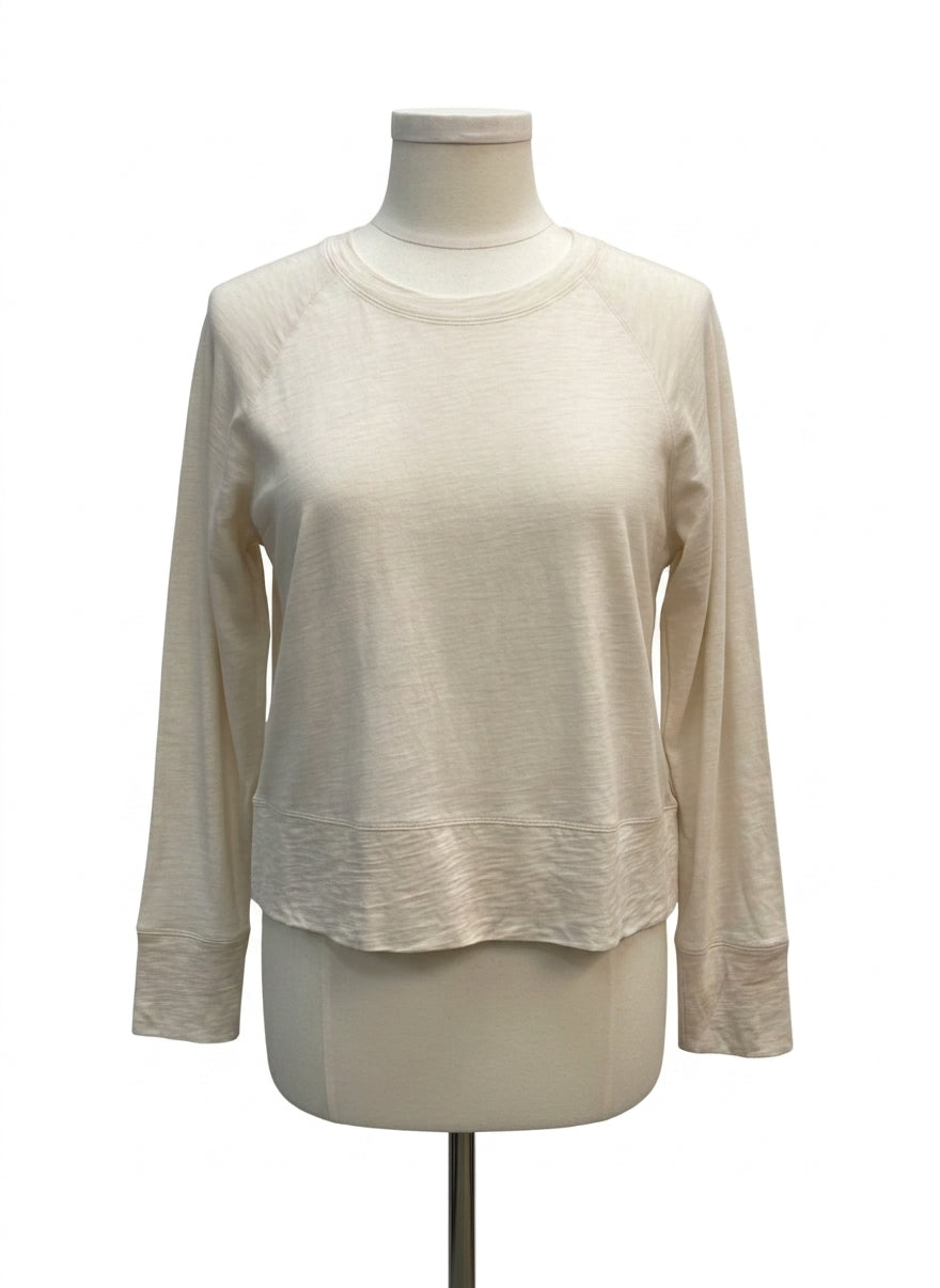 Athleta · Classic Slub Top · Large · Cream