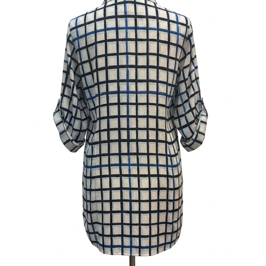 Calvin Klein · Tunic Top · XLarge · White, Navy, Blue, Black