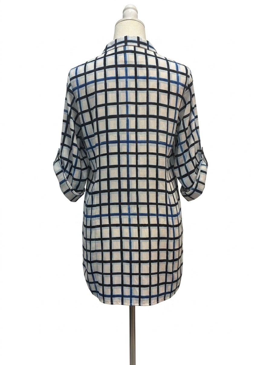Calvin Klein · Tunic Top · XLarge · White, Navy, Blue, Black