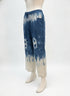 The Clothes Rack · Chai's Ankle Pants · Small · Navy White Tie-Dye