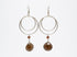 .925 Faceted Quartz Earrings · Jewelry · wire · Brown