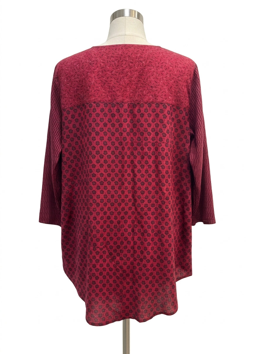 Gudrun Sjödén · Floral print · Medium · BurgNavy