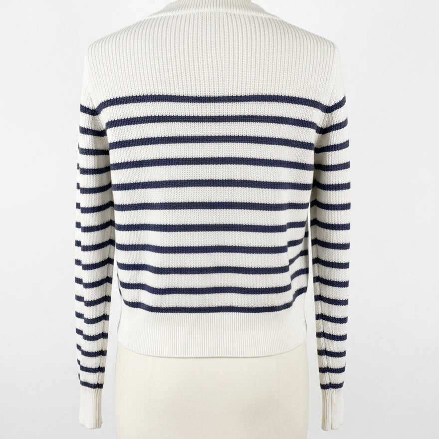Velvet Heart · Longsleeve Sweater · Small · WhiteNavy