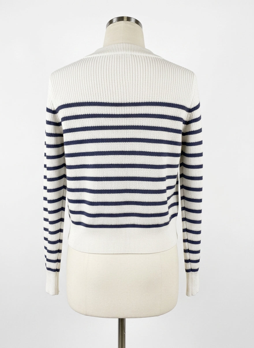 Velvet Heart · Longsleeve Sweater · Small · WhiteNavy