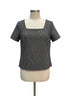 Anthropologie · Blue Tassel · Large · Black/White Gingham