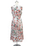Calvin Klein · Belted Dress · 10Petite · White Coral Floral