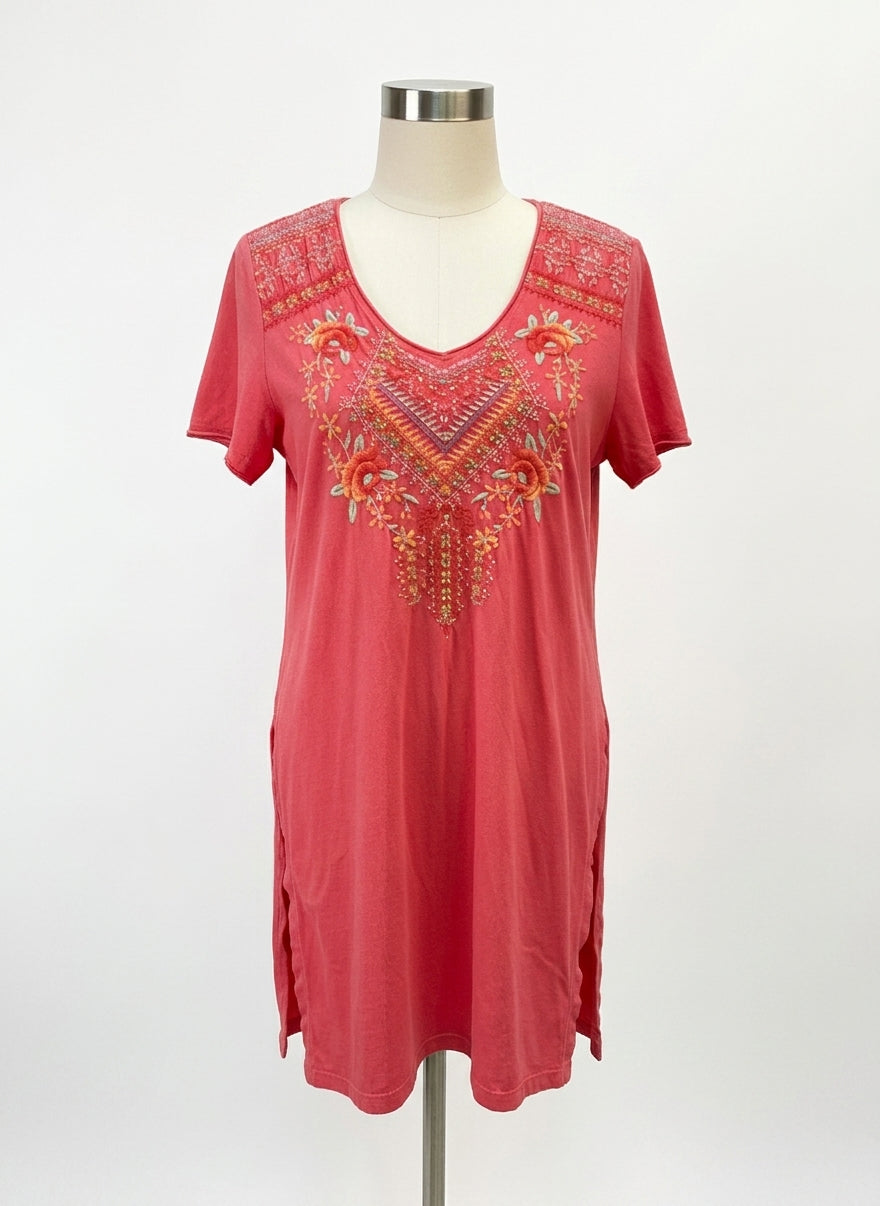 Johnny Was · PinkMulti Embroidered · Medium · PinkMulti