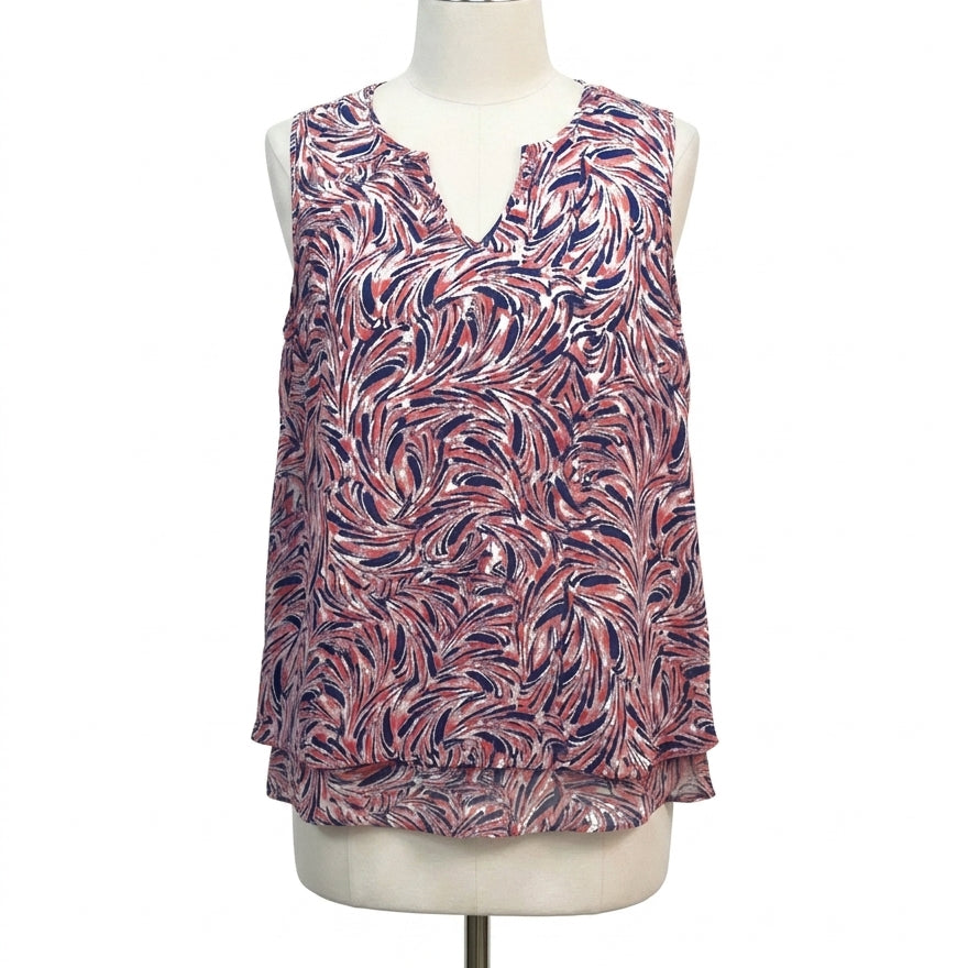 Cristina B · Sleeveless Top · Medium · RoseBlue