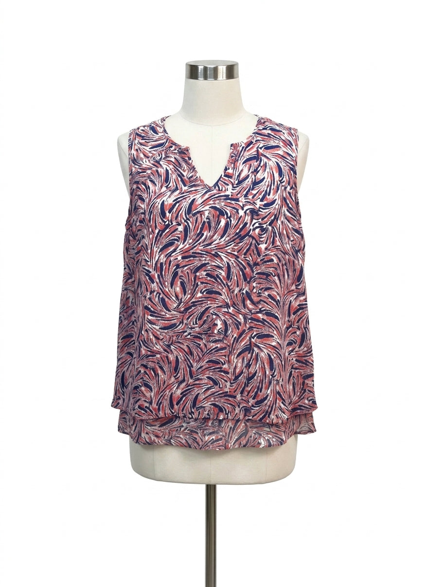 Cristina B · Sleeveless Top · Medium · RoseBlue