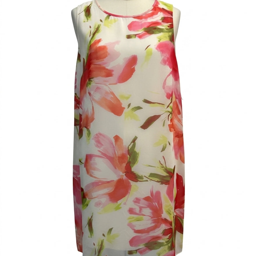 Jessica Howard · Dress · 18W · WhitePink Floral Print