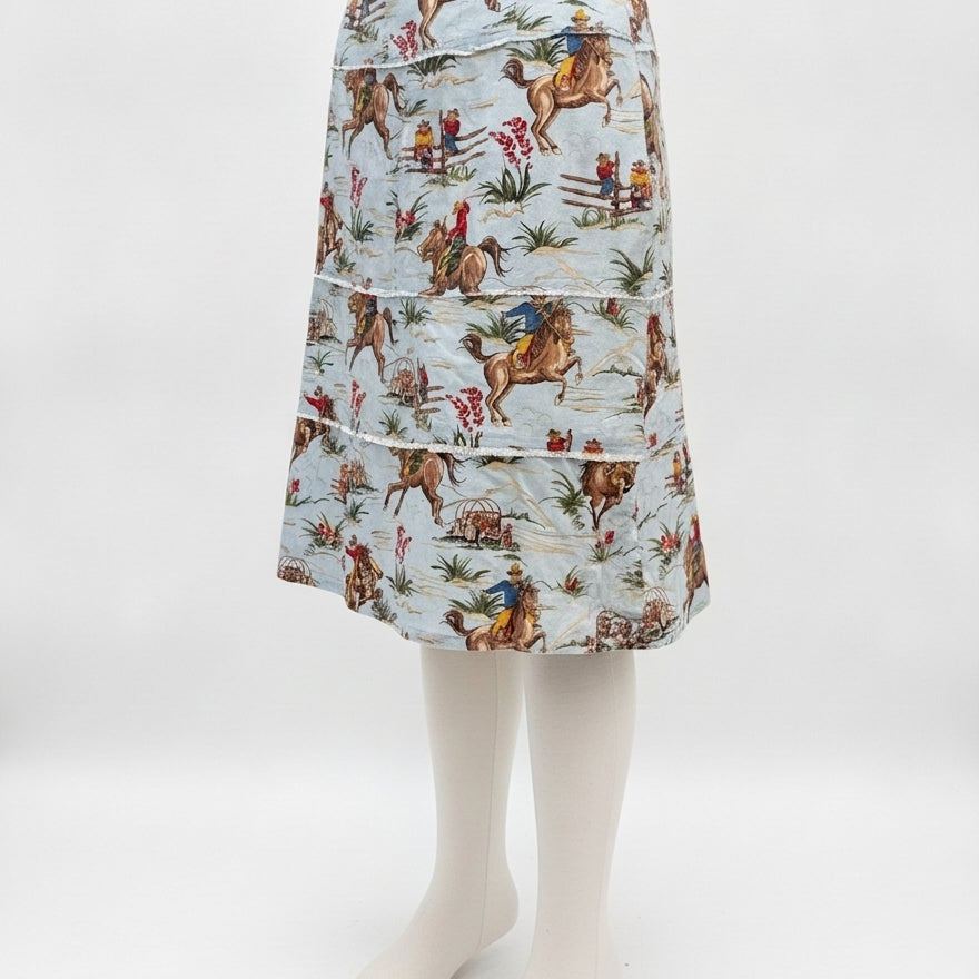 Hand Made · Skirt · 14 · BlueBrown