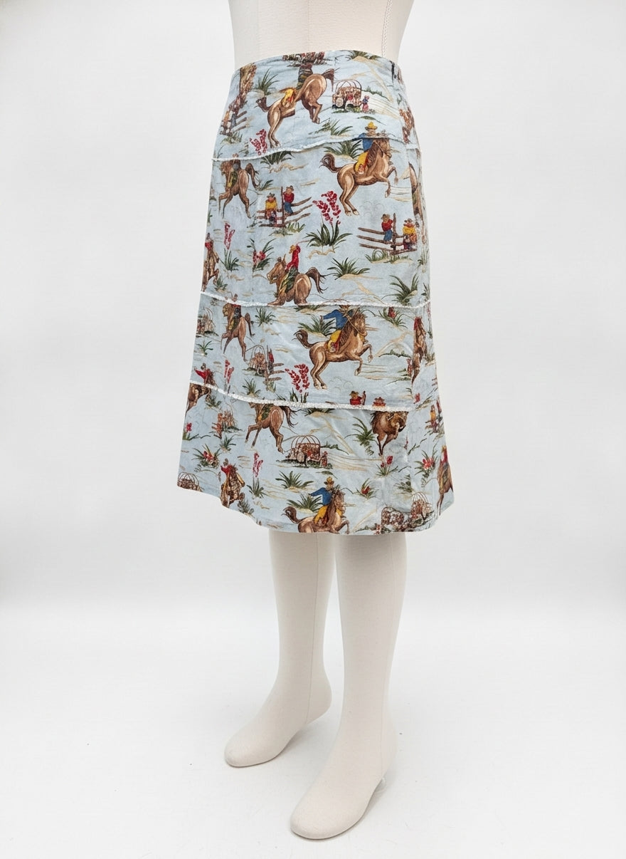 Hand Made · Skirt · 14 · BlueBrown