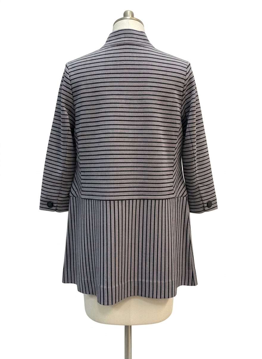 CAbi · New Dappled Stripe · Medium · GrayBlk